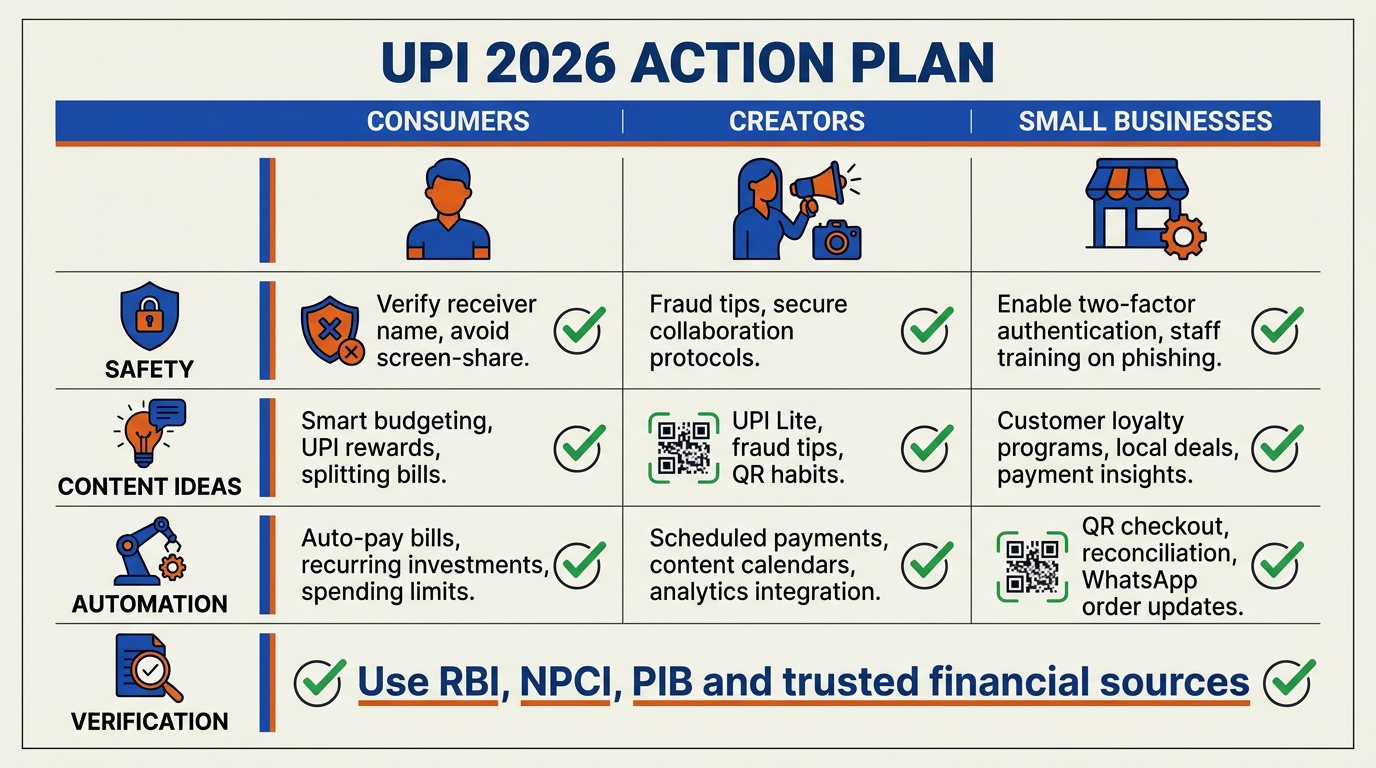 What This Means For You (TABLE): Practical Actions for Users, Creators and Small Businesses