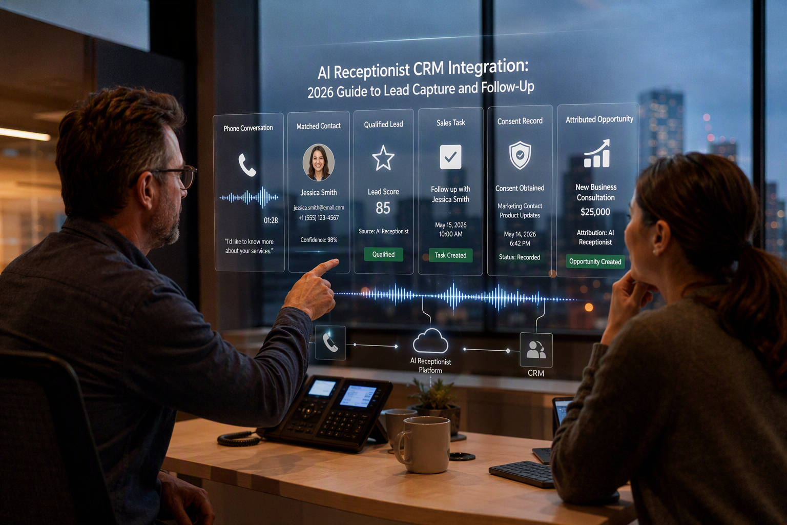 AI Receptionist CRM Integration: 2026 Guide to Lead Capture and Follow-Up