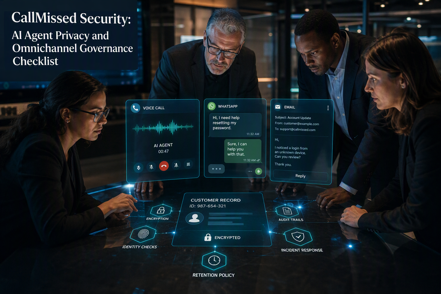 CallMissed Security: AI Agent Privacy and Omnichannel Governance Checklist
