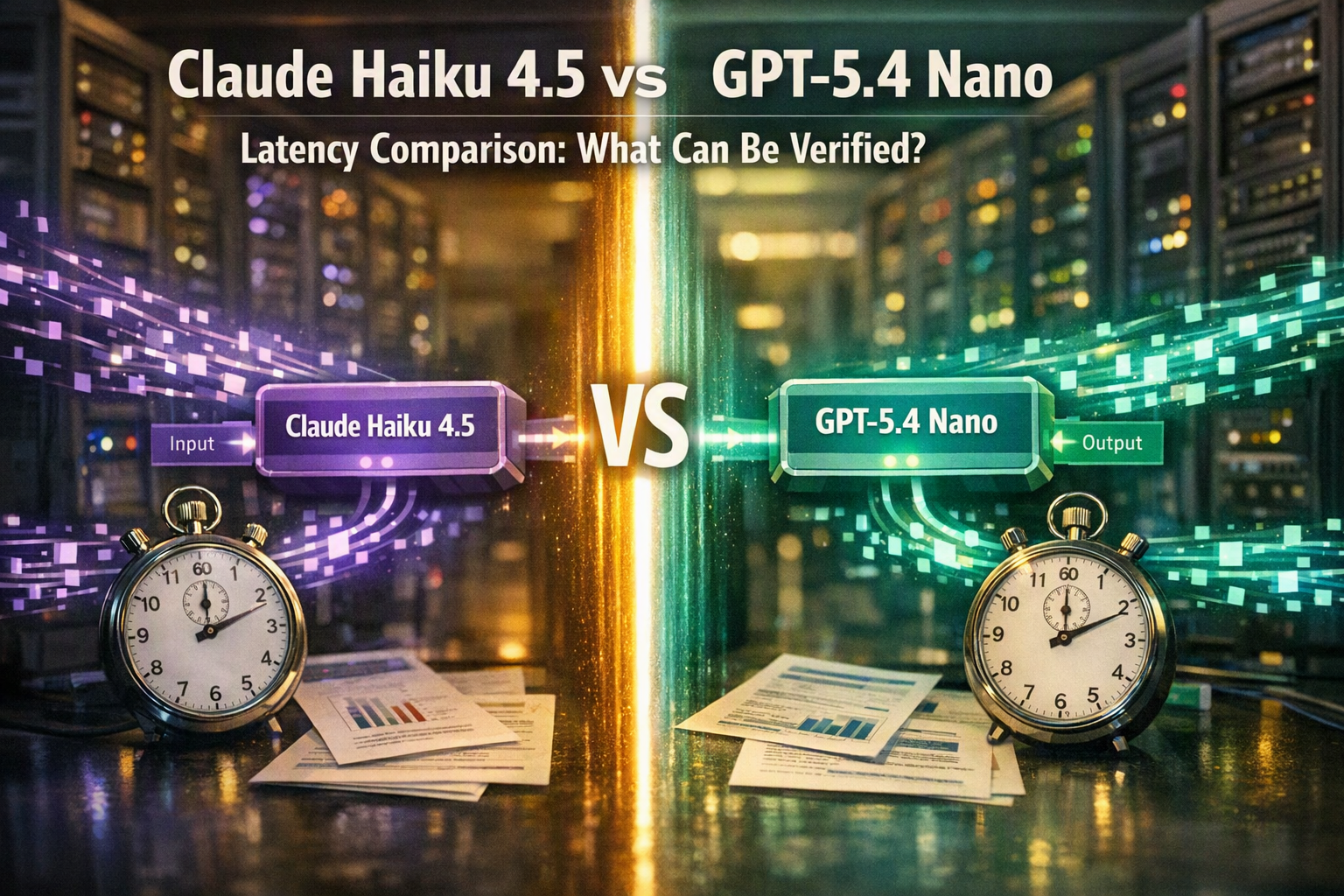 Claude Haiku 4.5 vs GPT-5.4 Nano Latency Comparison: What Can Be Verified?