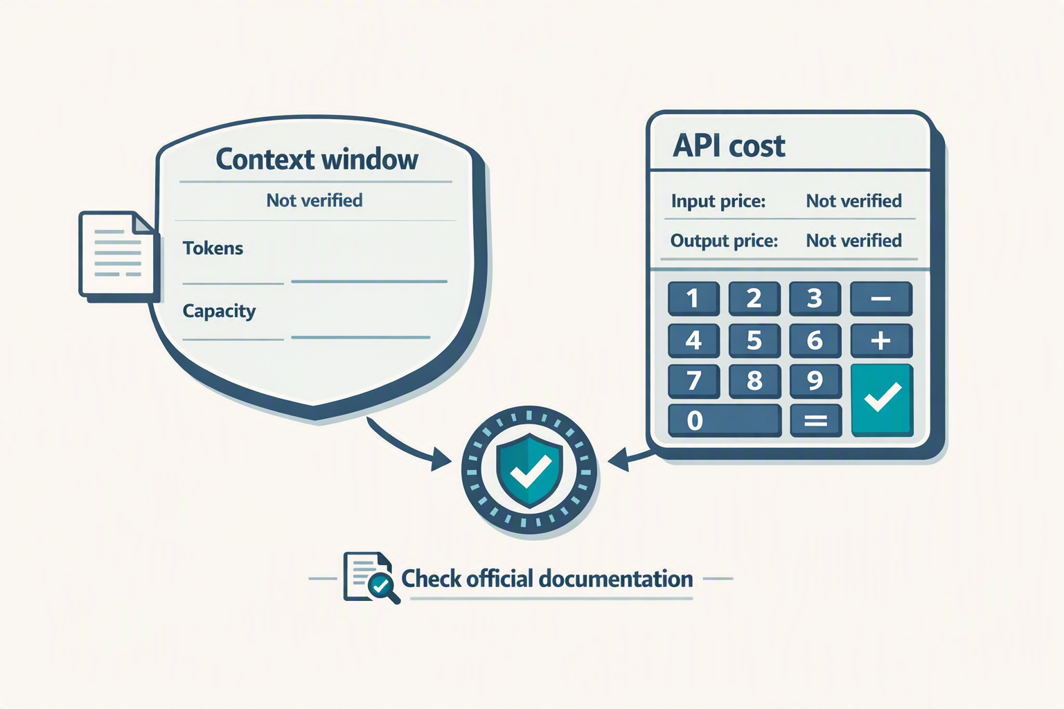 An infographic-style editorial composition showing two empty but clearly labeled specification panels: one shaped like a