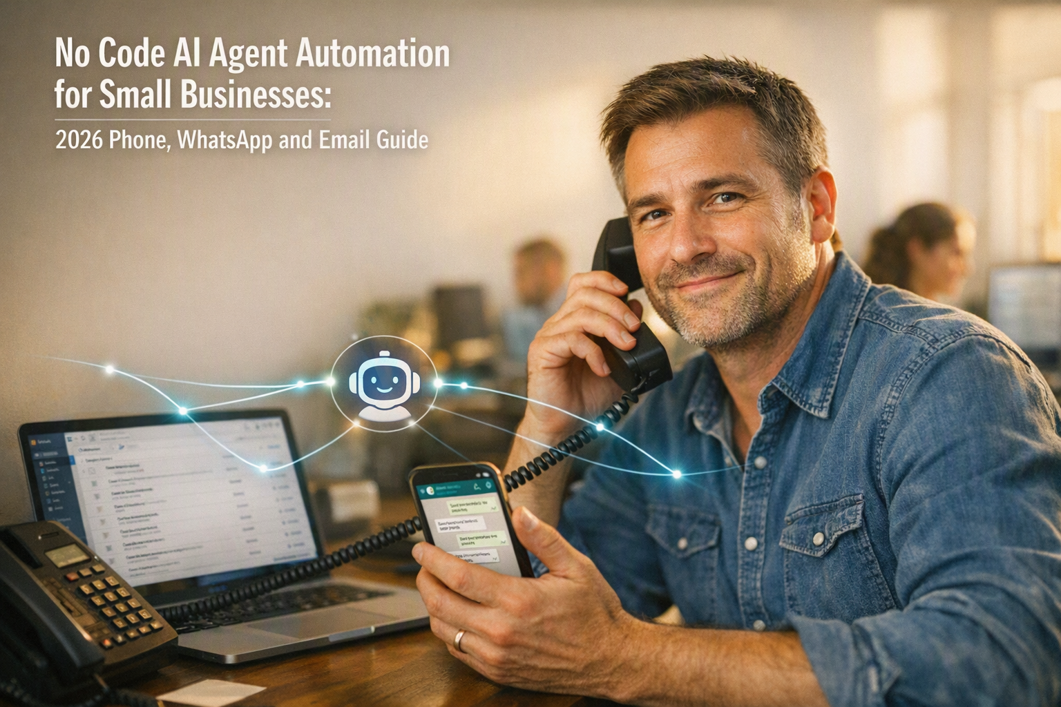 No Code AI Agent Automation for Small Businesses: 2026 Phone, WhatsApp and Email Guide