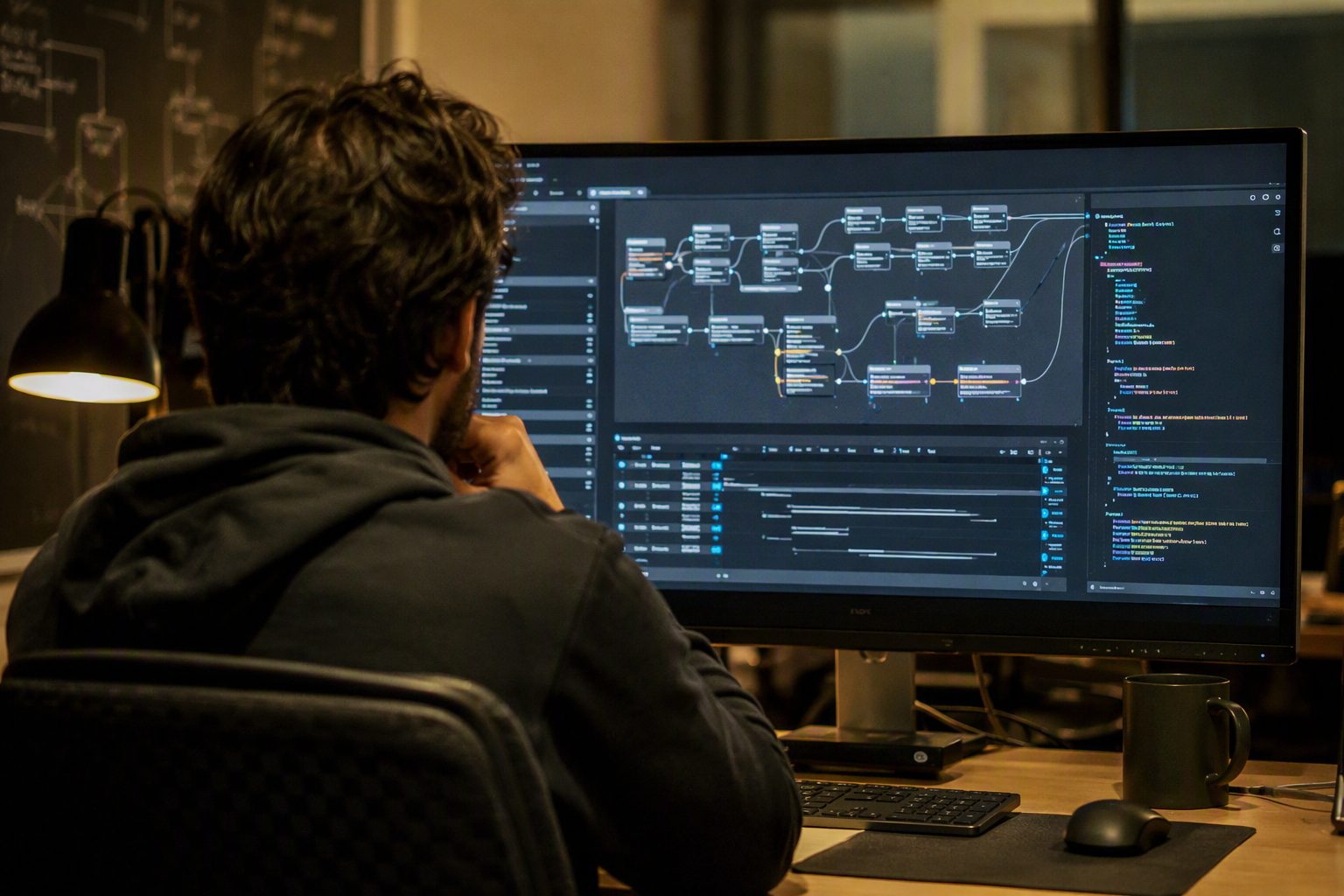 A newsroom-style scene set on September 1, 2026, showing an AI platform team reviewing Anthropic release materials around a