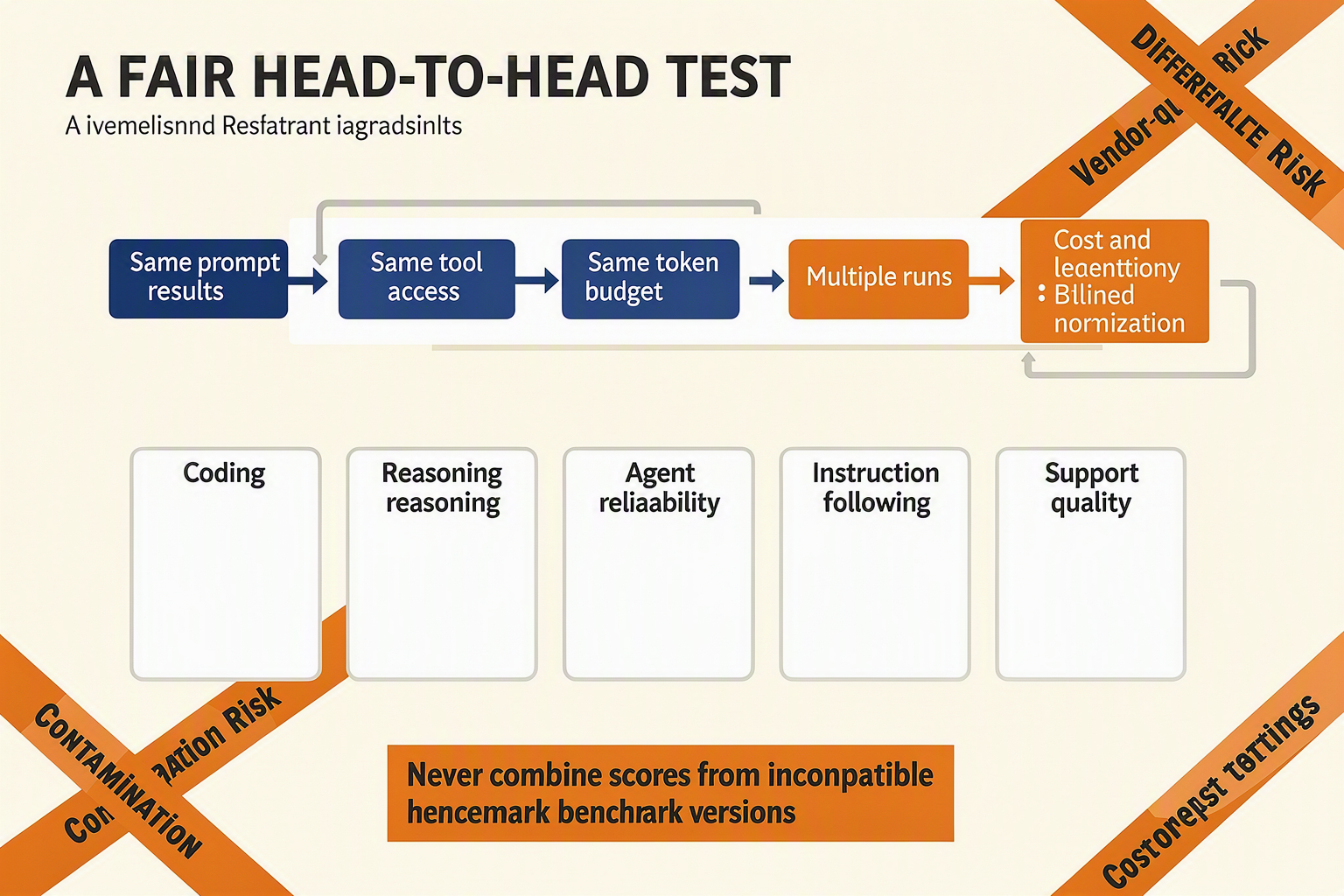 A benchmark laboratory infographic titled A FAIR HEAD-TO-HEAD TEST