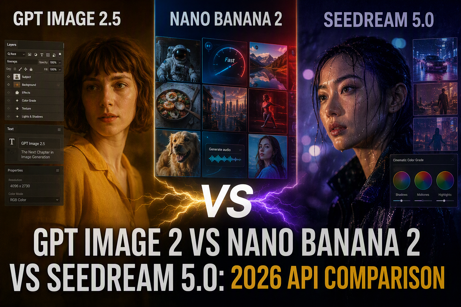 GPT Image 2 vs Nano Banana 2 vs Seedream 5.0: 2026 API Comparison