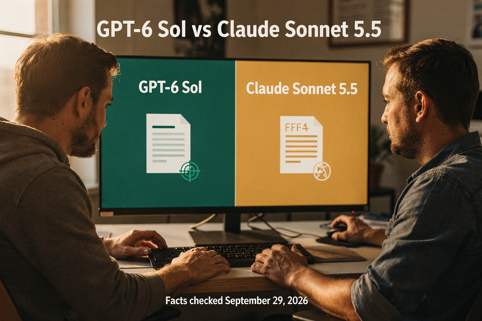 GPT-6 Sol vs Claude Sonnet 5.5: Verified Comparison