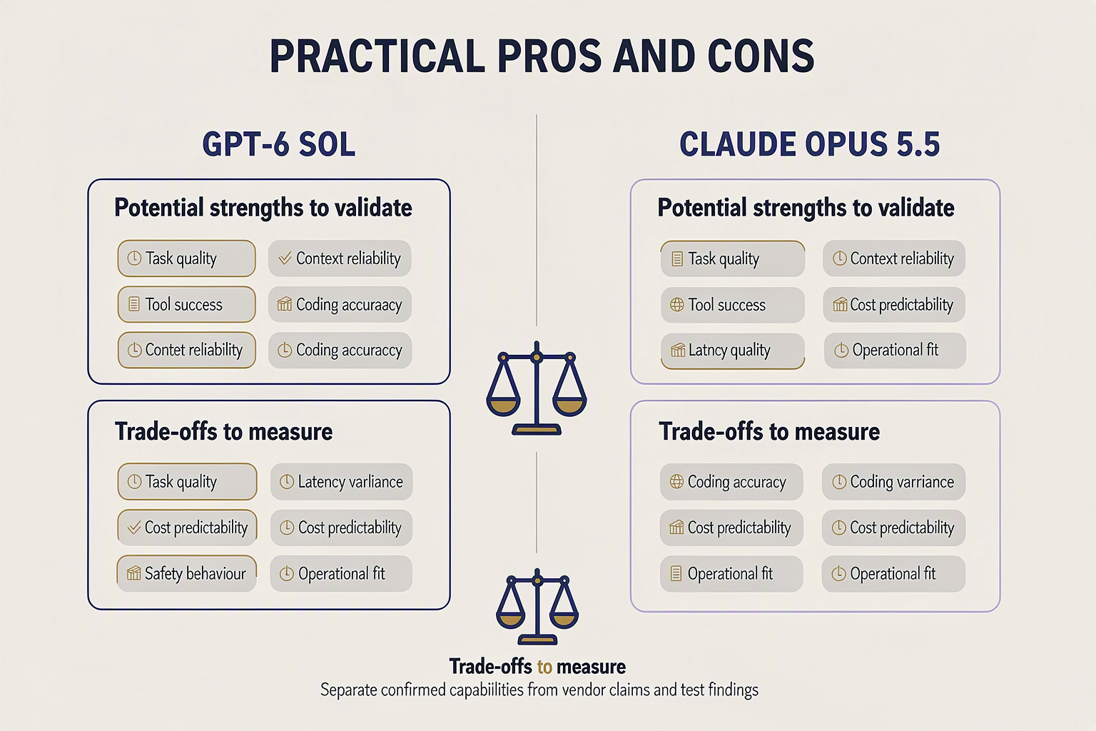 Create a balanced four-quadrant comparison infographic titled PRACTICAL PROS AND CONS