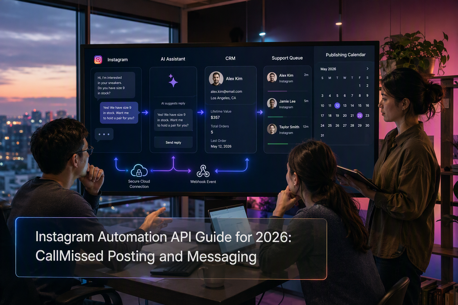 Instagram Automation API Guide for 2026: CallMissed Posting and Messaging