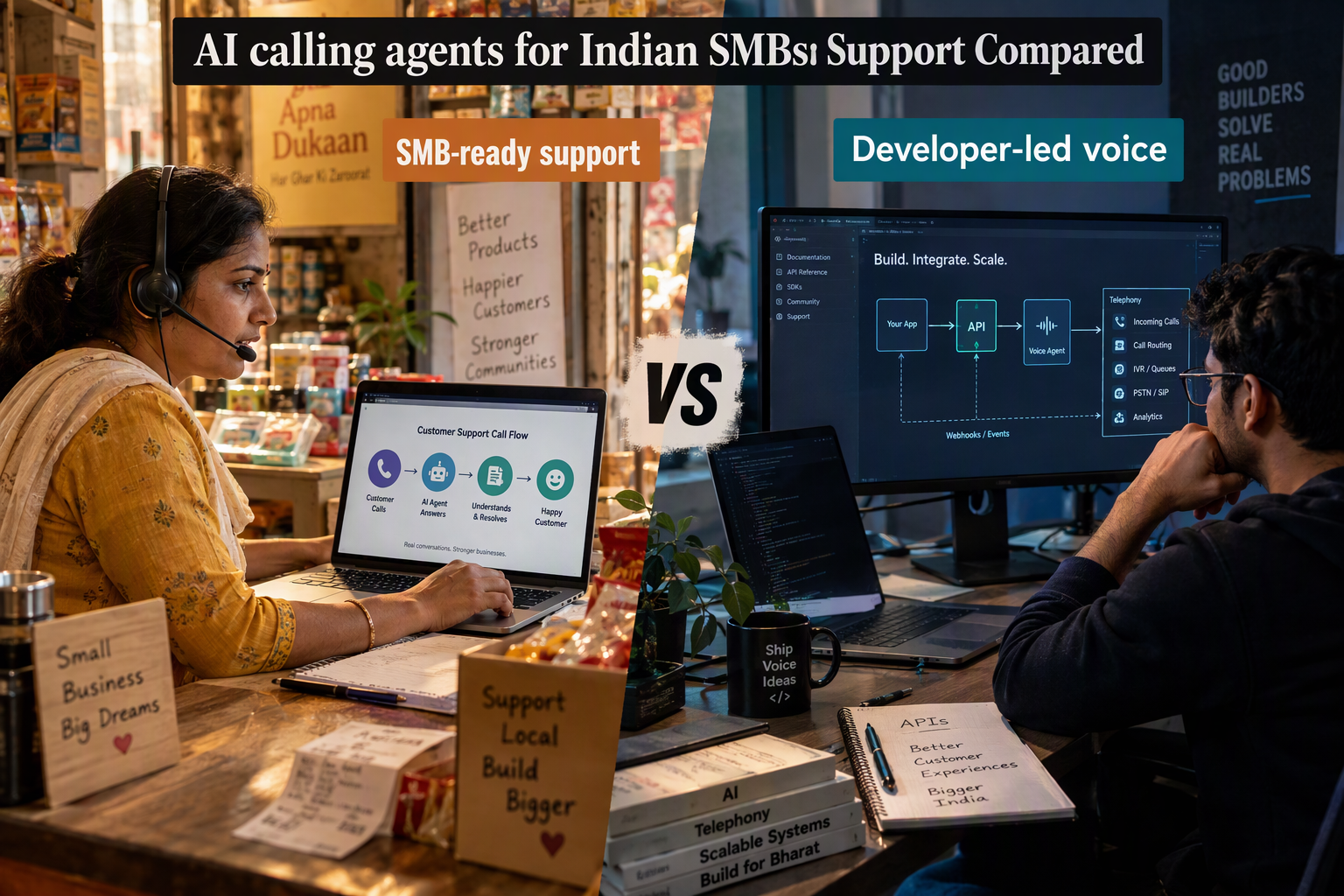 AI calling agents for Indian SMBs: Support Compared