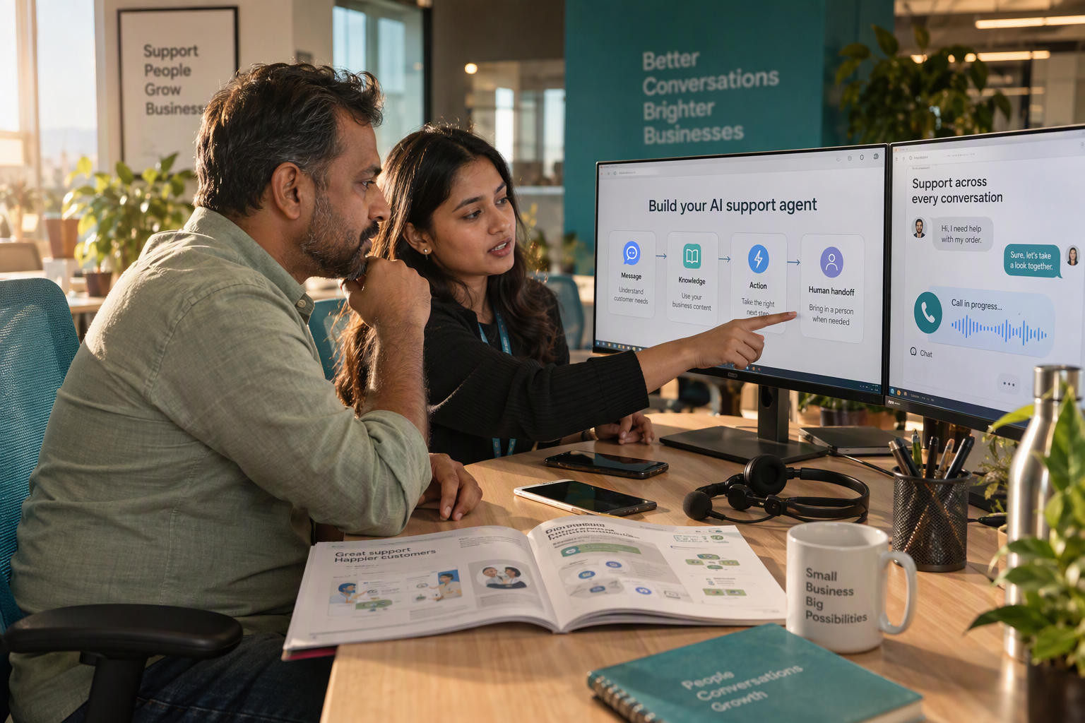 How to Build No-Code AI Agents for Customer Calls & Chat