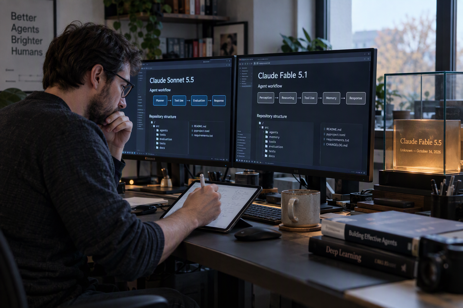 Engineer using Fable 5.1 as a present baseline without treating it as a forecast for Fable 5.5