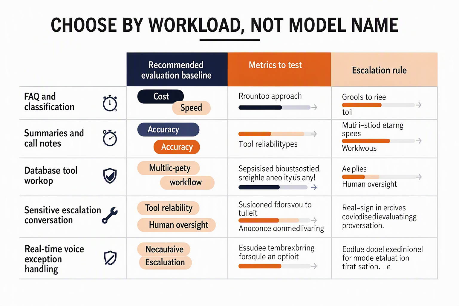 Workload matrix for selecting Haiku 5.5 or Fable 5.1 using measured support requirements