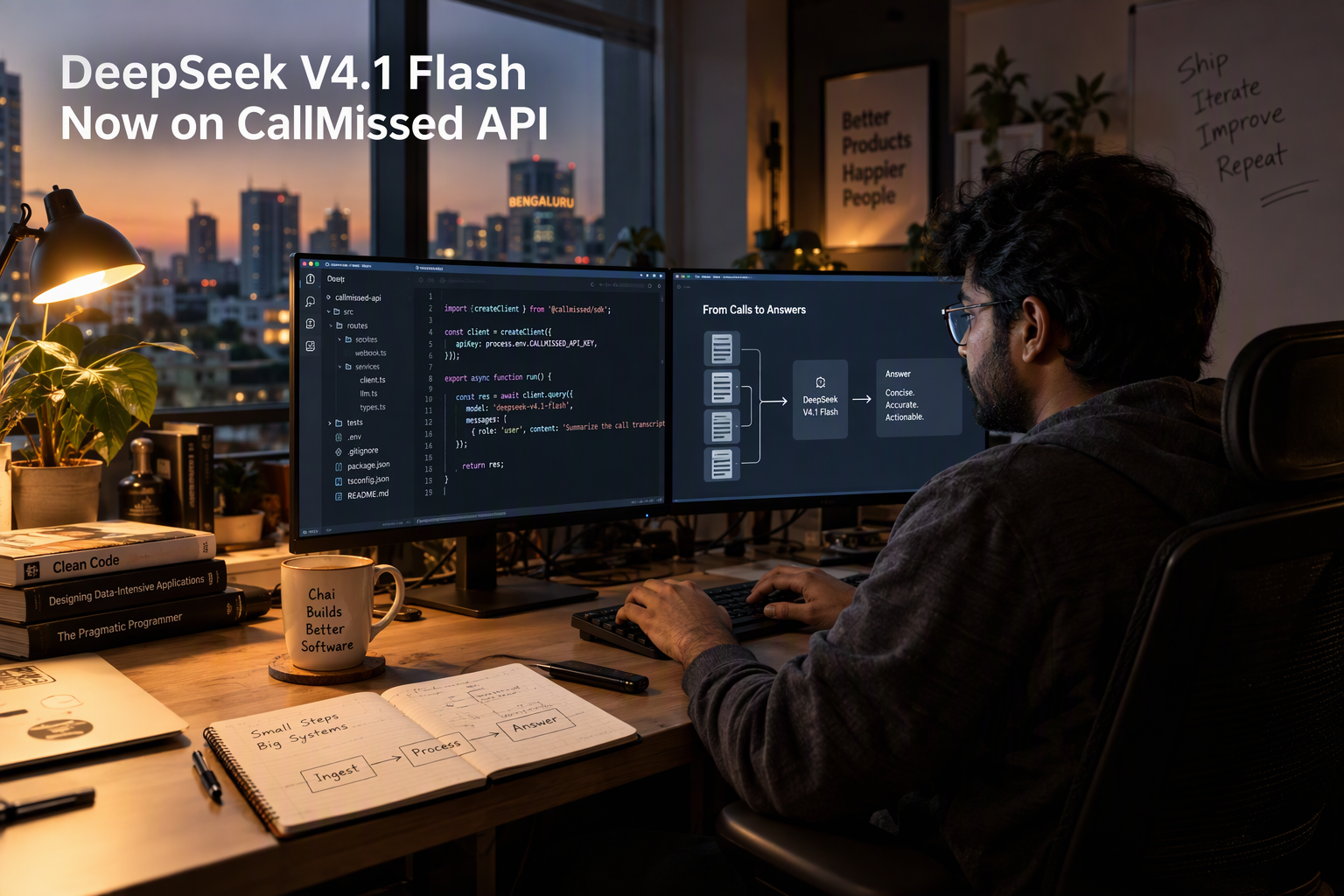 DeepSeek V4.1 Flash Now on CallMissed API: 1M Context