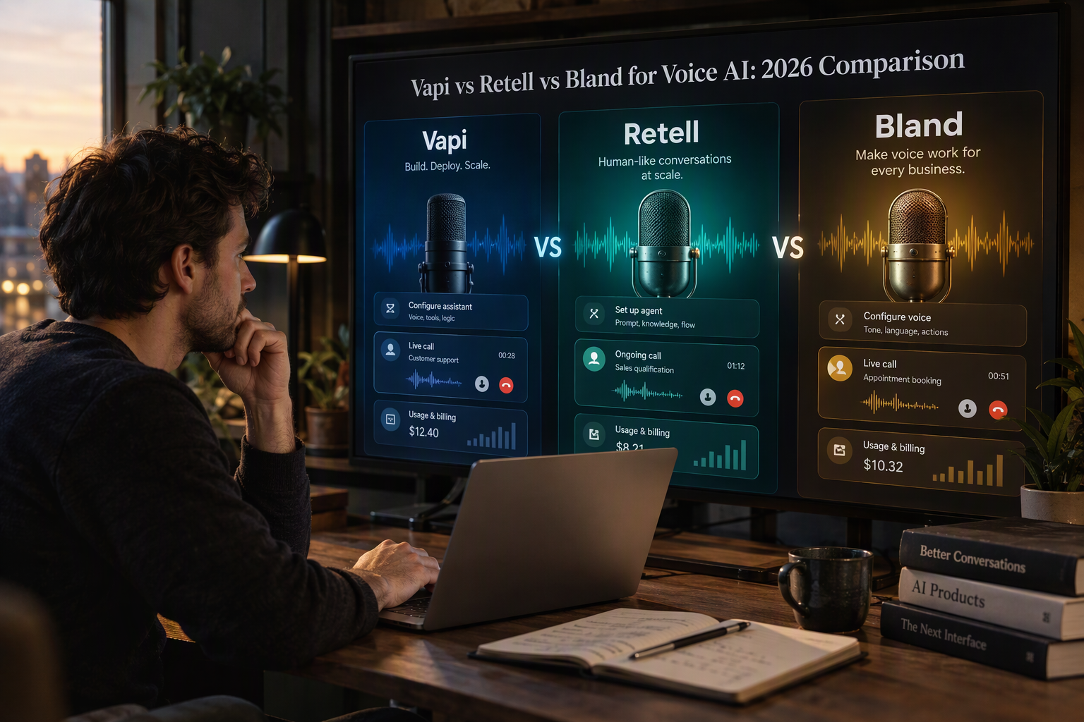 Vapi vs Retell vs Bland for Voice AI: 2026 Comparison
